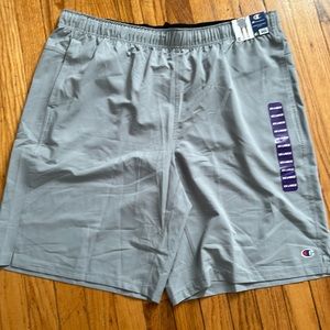 Men’s champion gray hybrid shorts NWT!